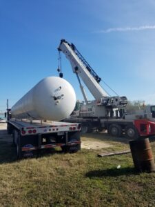 Large Propane Tank Install