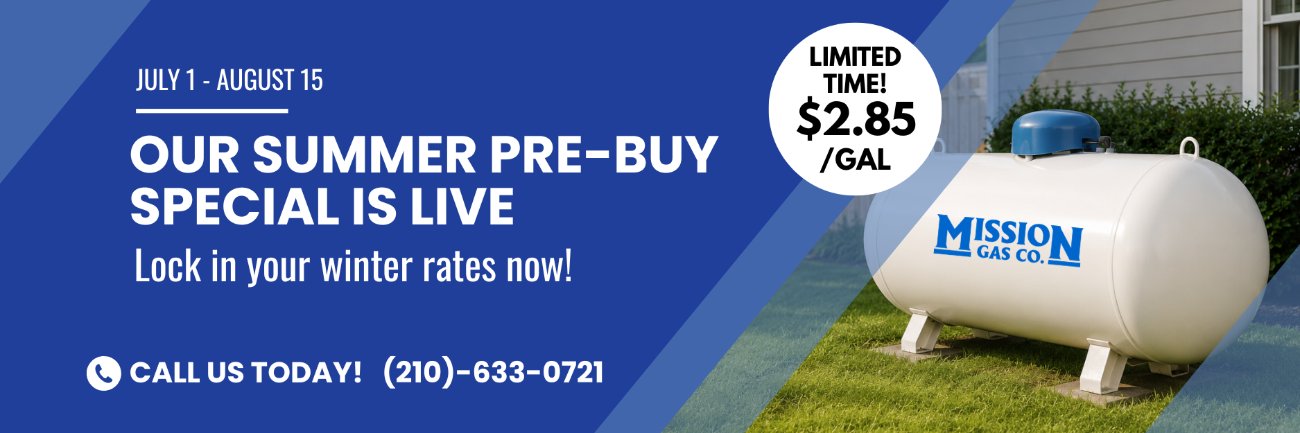Mission Gas Summer Pre Buy Special July 2026